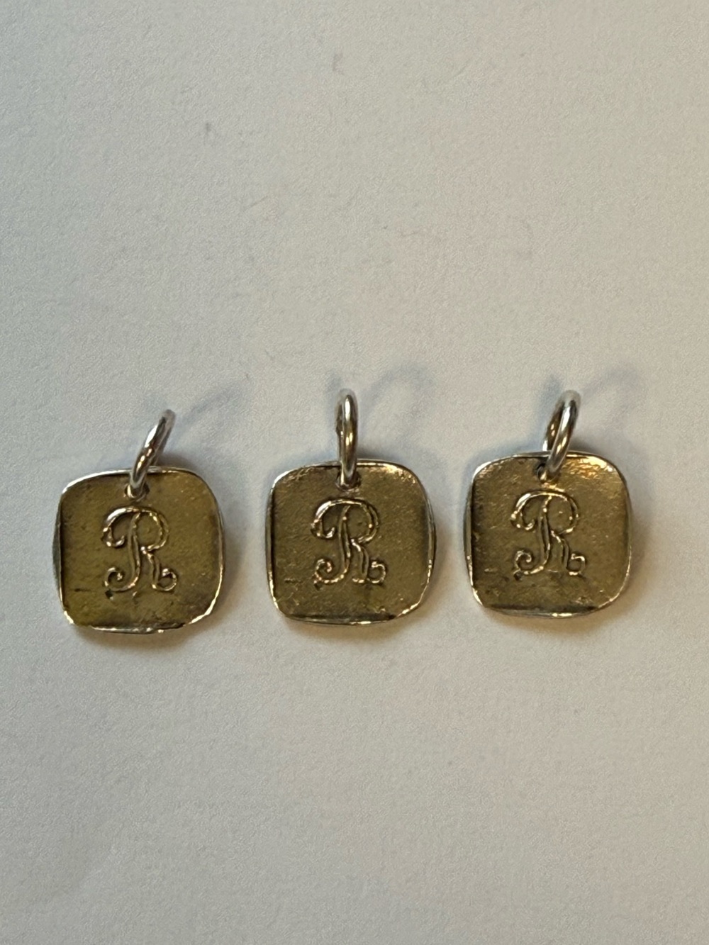 NWOT.  Waxing Poetic Sterling Silver ‘R’ Initial Charms (1)